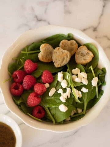 Spinach Salad and Raspberry Salad | CC's Table