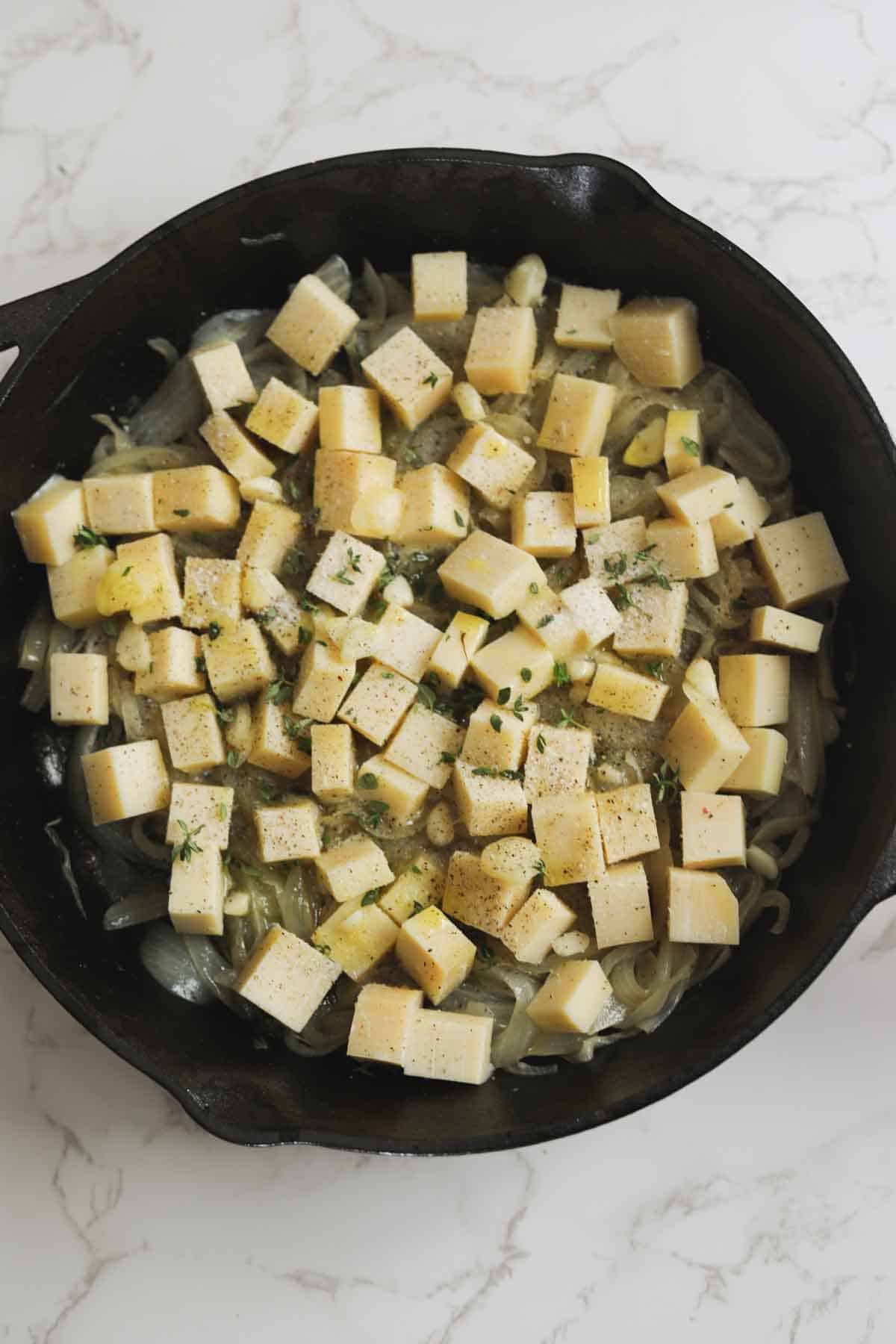 Warm Caramelized Onion and Gruyere Dip