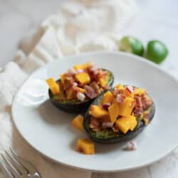 Grilled Avocado with Mango and Bacon | CC's Table